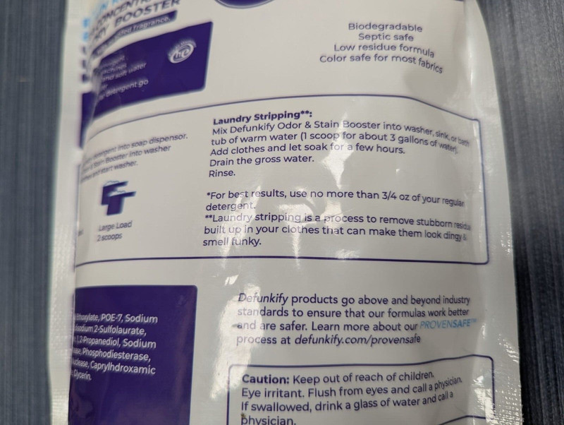 Defunkify Non-Toxic Laundry Booster Free & Clear 25.4 oz 48 Loads gallery