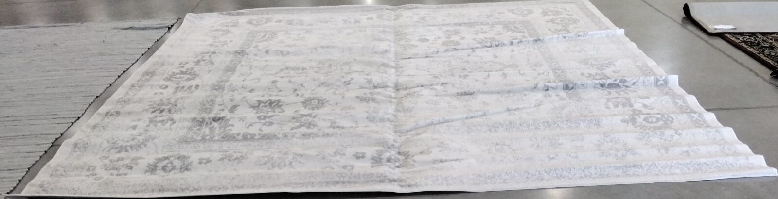 IVORY / SILVER 12' X 12' SQ Back Stain Rug Reduced Price 1172757716 ADR109C-12SQ gallery