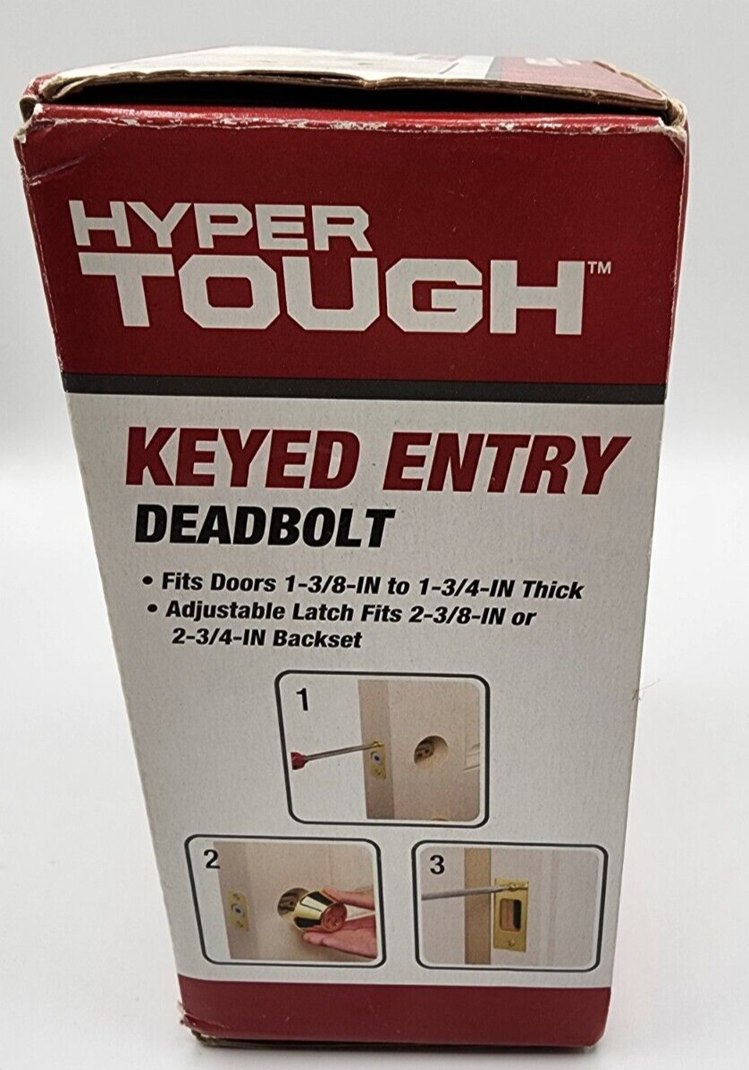 Hyper Tough* Keyed Entry DeadBolt*Double Cylinder*ANSI Grade 3*Brand New In Box gallery
