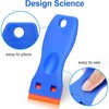 4 Pcs Plastic Razor Blade Scraper and 100 Pcs Blades, Remove Label Decal Tool， gallery