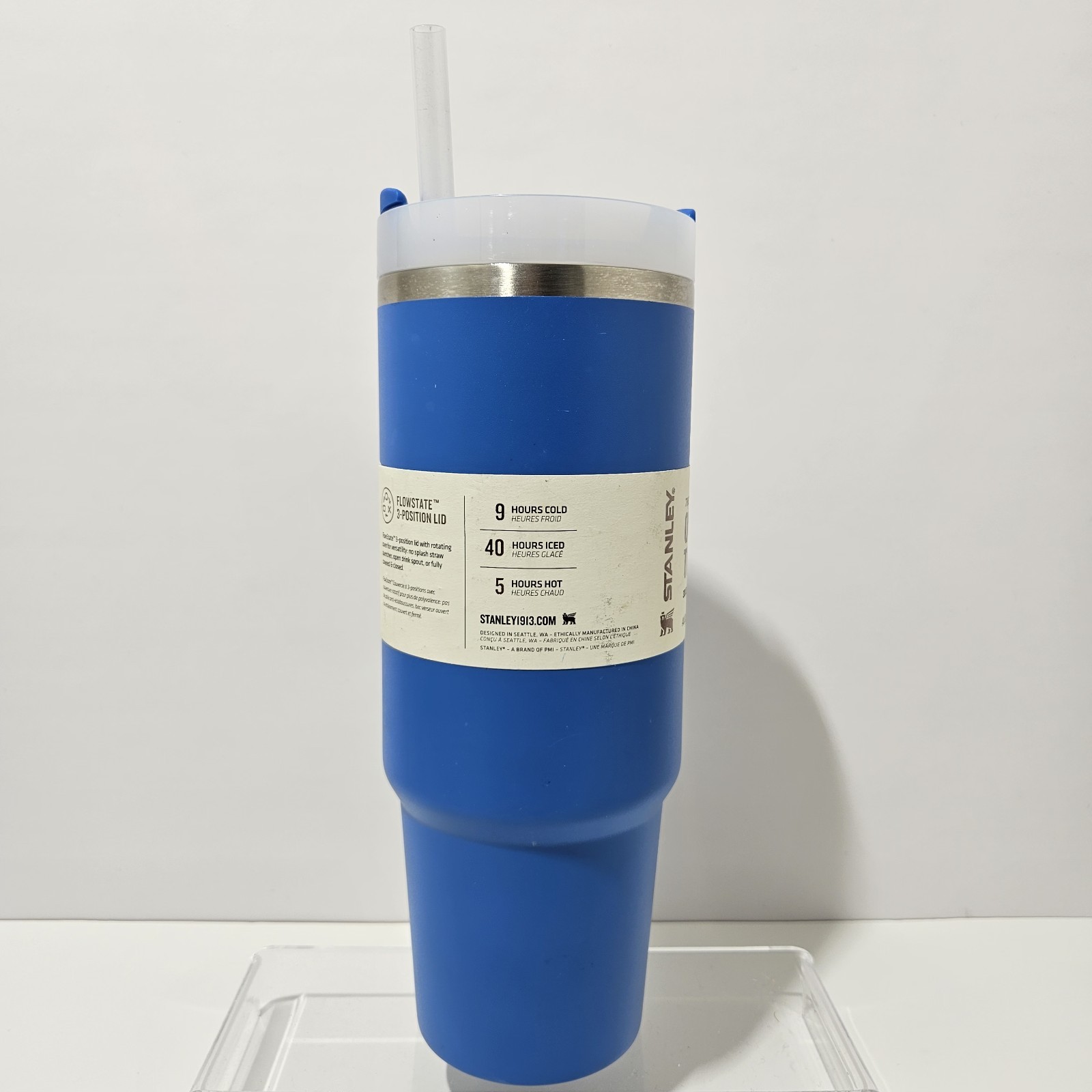 NEW Stanley Quencher H2.0 FlowState 30oz Tumbler Azure Blue Fast Shipping gallery