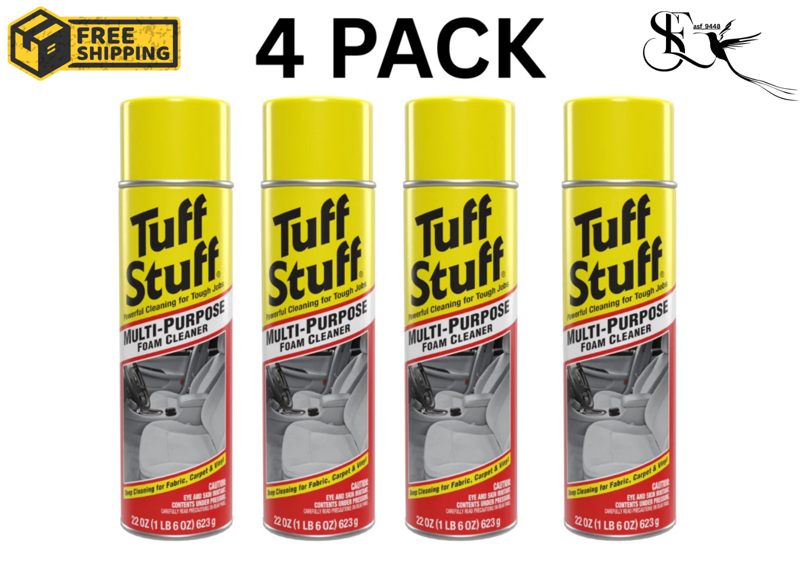 Tuff Stuff Foam Cleaner 22 oz Multi Purpose Auto Detail 4 Pack gallery