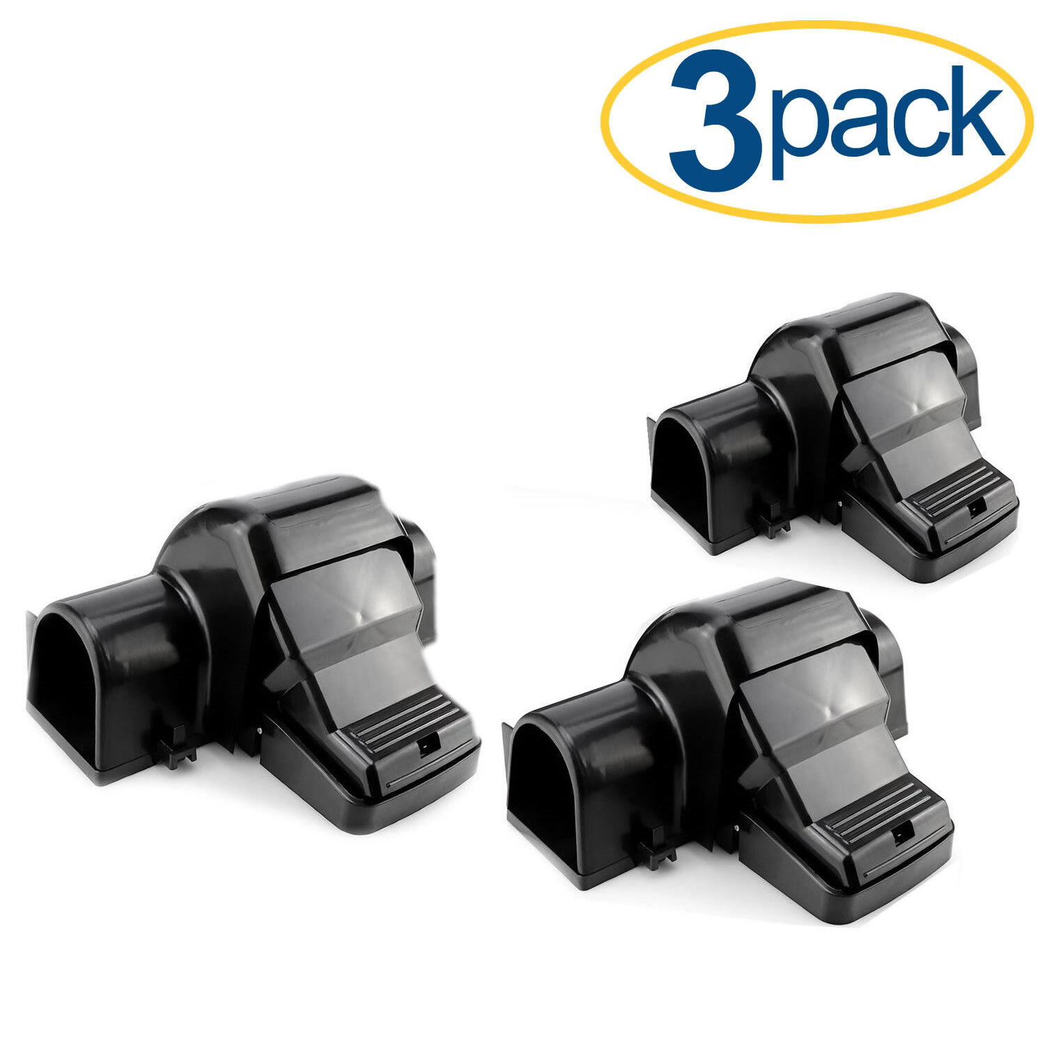 eXuby Pet-Safe Mouse Trap - Tunnel Design, Dual Entry for Better Catch Rate -3pc gallery