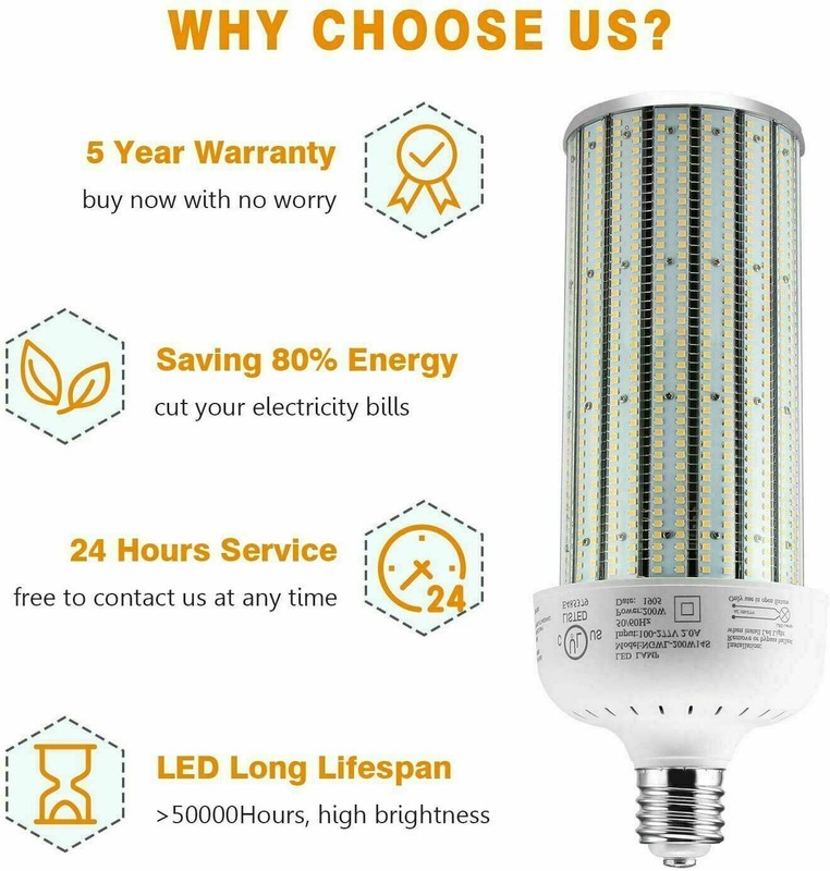 LED Corn Bulb Light 60W 100W 120W 160W E39 Base 5000K 6000K Warehouse Shop Lihgt gallery