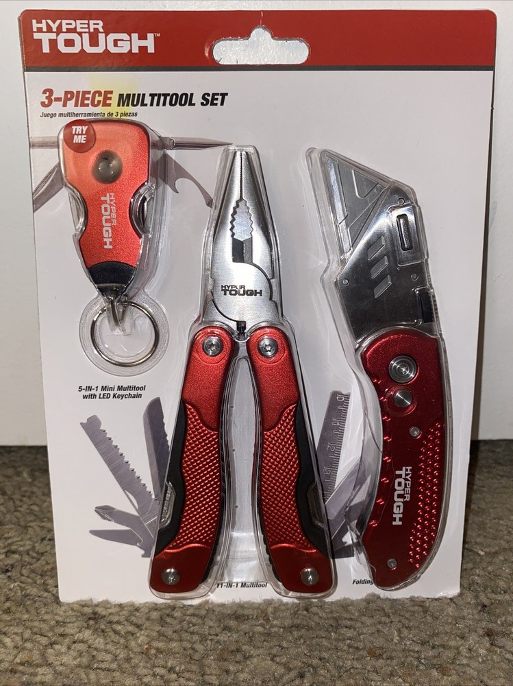 Brand New Hyper Tough 3-piece Multitool Set