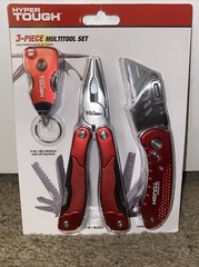 Brand New Hyper Tough 3-piece Multitool Set