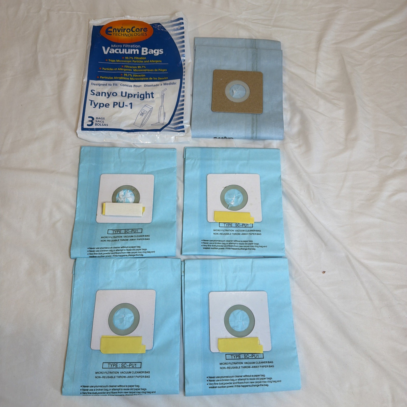 EnviroCare Vacuum Cleaners Bag for Sharp Upright, Type PU-2 (5 Pack) #844 gallery