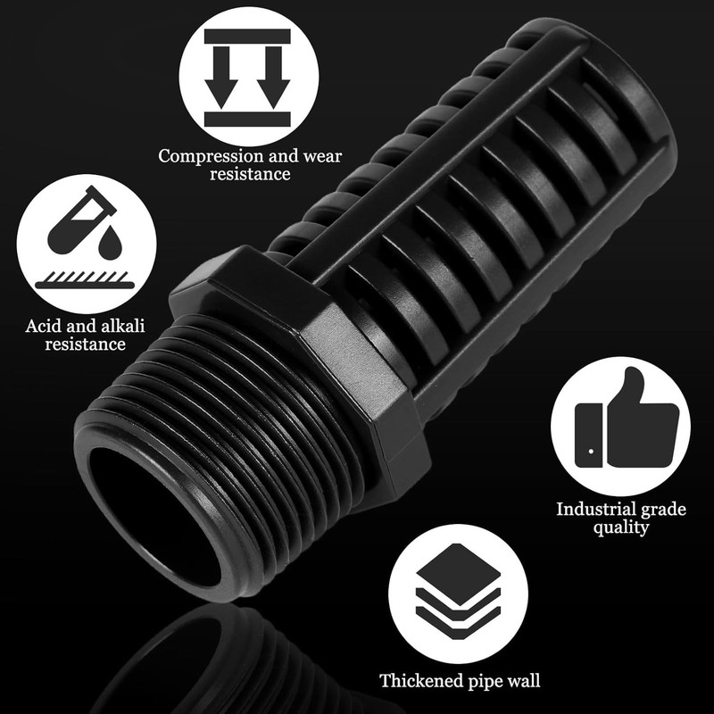 3 Pcs Threaded Suction Overflow Strainer, 3/4 Inch Screen Strainer, High Impact gallery