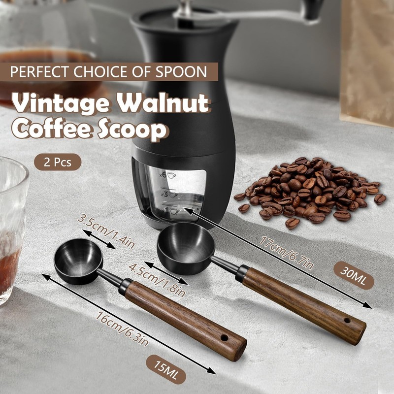 2Pcs Coffee Scoop for Ground Coffee - 1 Tbsp (15ml) & 2 Tbsp (30ml) Tablespoo... gallery