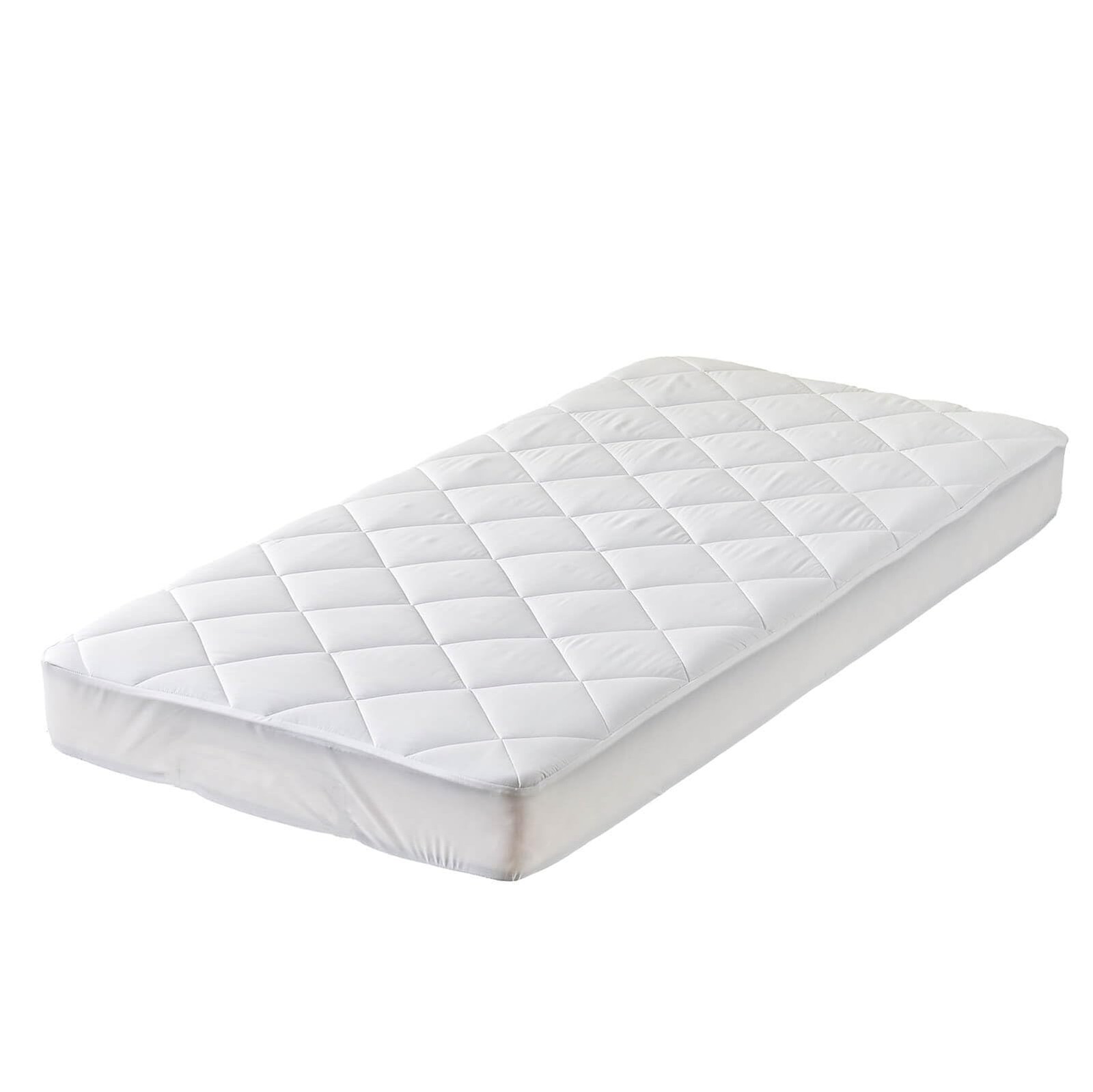 Kingnex RV Bunk Mattress Topper with Narrow Twin 30x75, White gallery