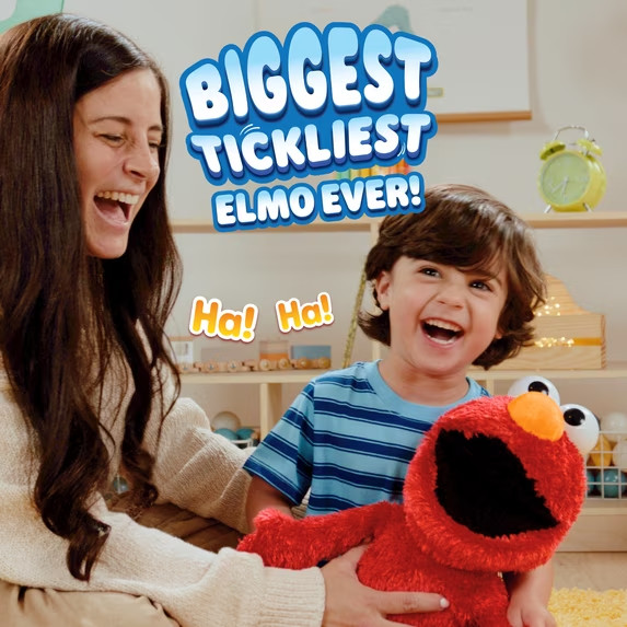 Tickle Me Elmo Giggle Max 18-inch Interactive Plush Toy 18 months+ gallery