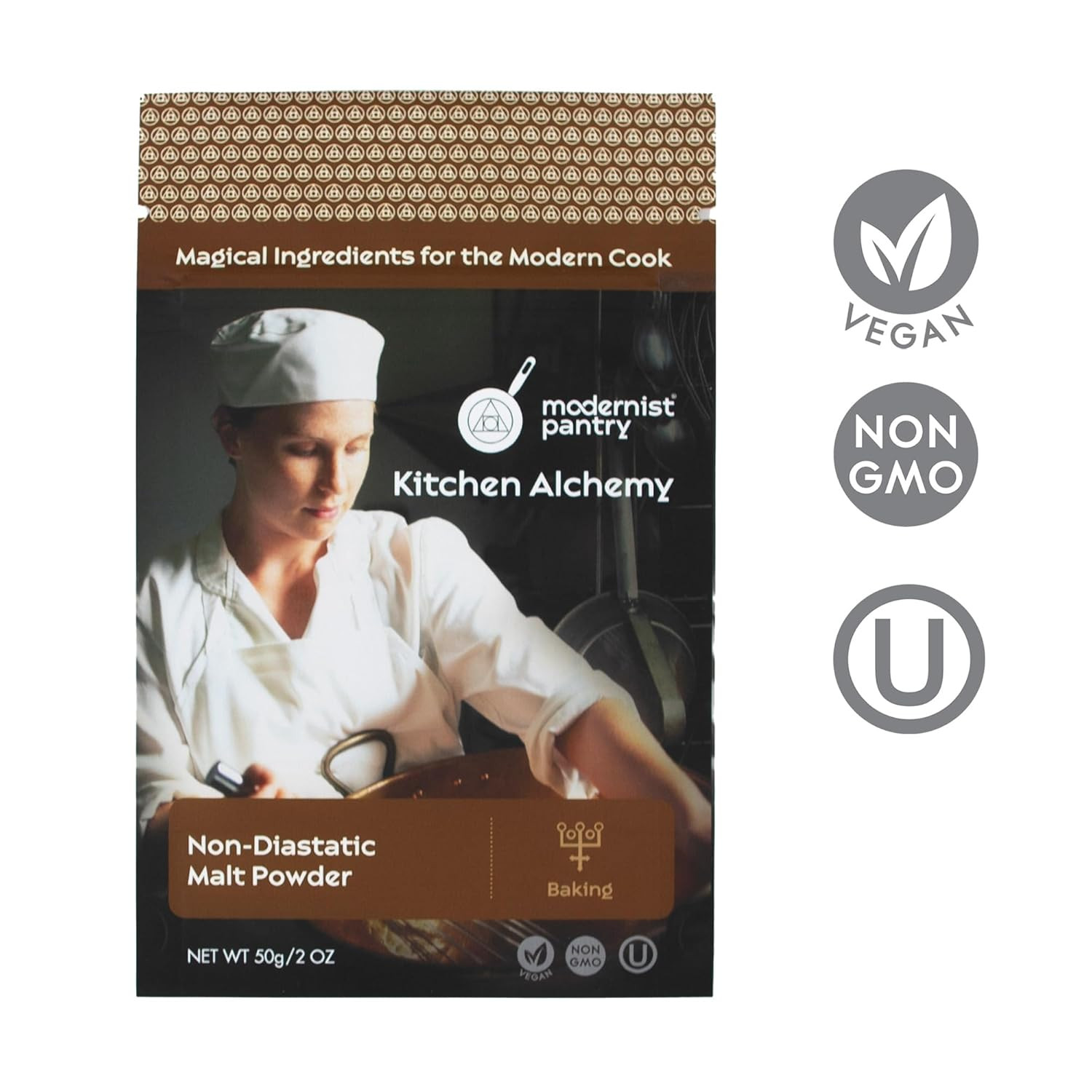 Non-Diastatic Barley Malt Powder ⊘ Non-Gmo Vegan OU Kosher Certified - 50G/2Oz gallery