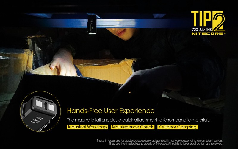 NITECORE TIP2 720 Lumen USB Rechargeable Keychain Flashlight gallery