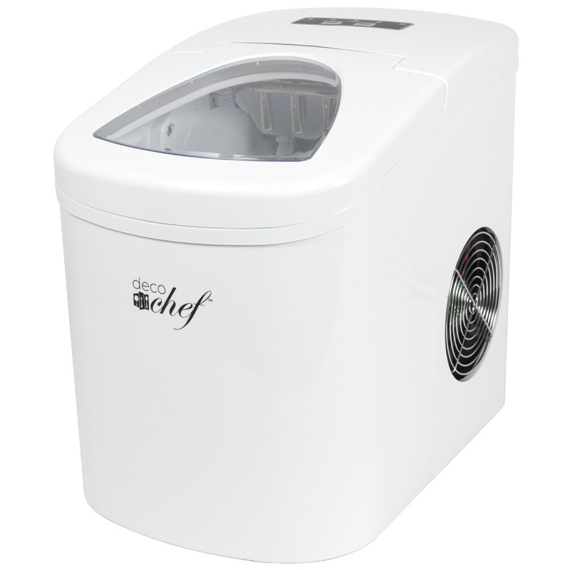 Deco Chef White Compact Electric Ice Maker | (IMWHT) | Top Load | 26 Lbs Per Day gallery