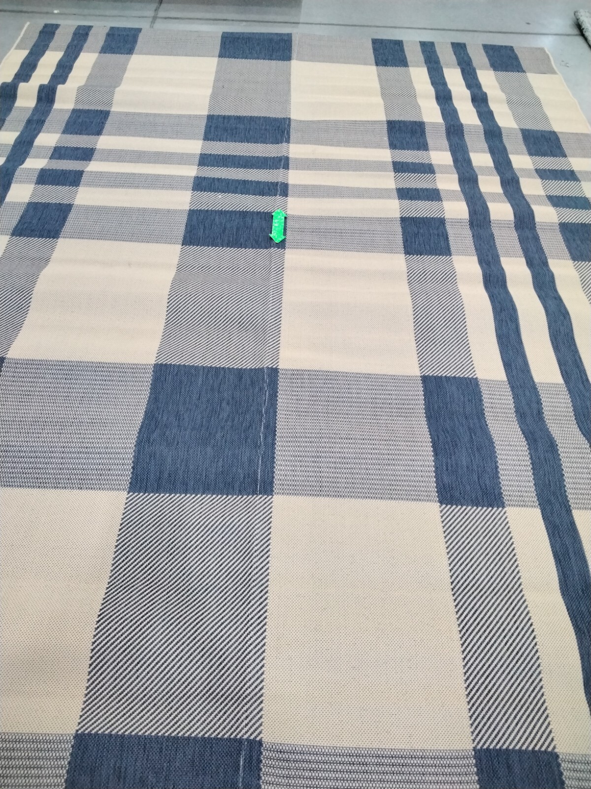 BEIGE / BLUE 9' X 12' Missing Thread Rug, Reduced Price 1172728687 CY6201-233-9 gallery