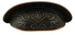 (5 Pack) 2-1/2 inch Baroque Scroll Work Cup Pull Venetian Bronze