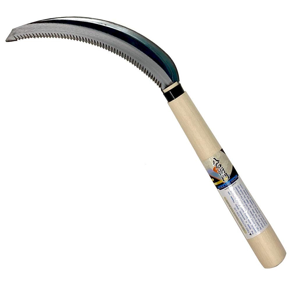 Serrated Sickle Garden Tool for Weeding Compact Japanese Design gallery
