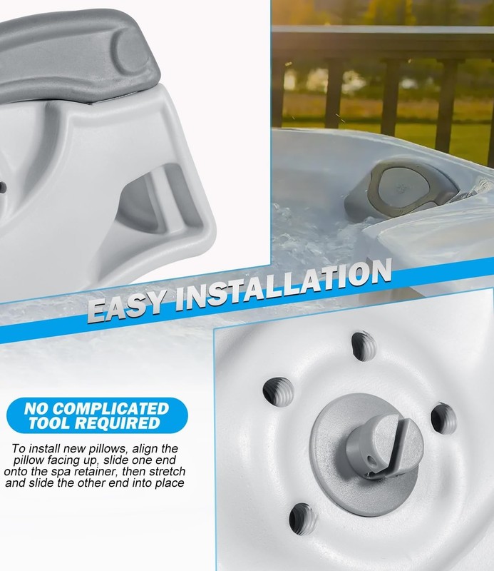 4X 6472-964 Replacement Pillow Headrest for 2009-2017 Sundance 880 Spas Hot Tub gallery
