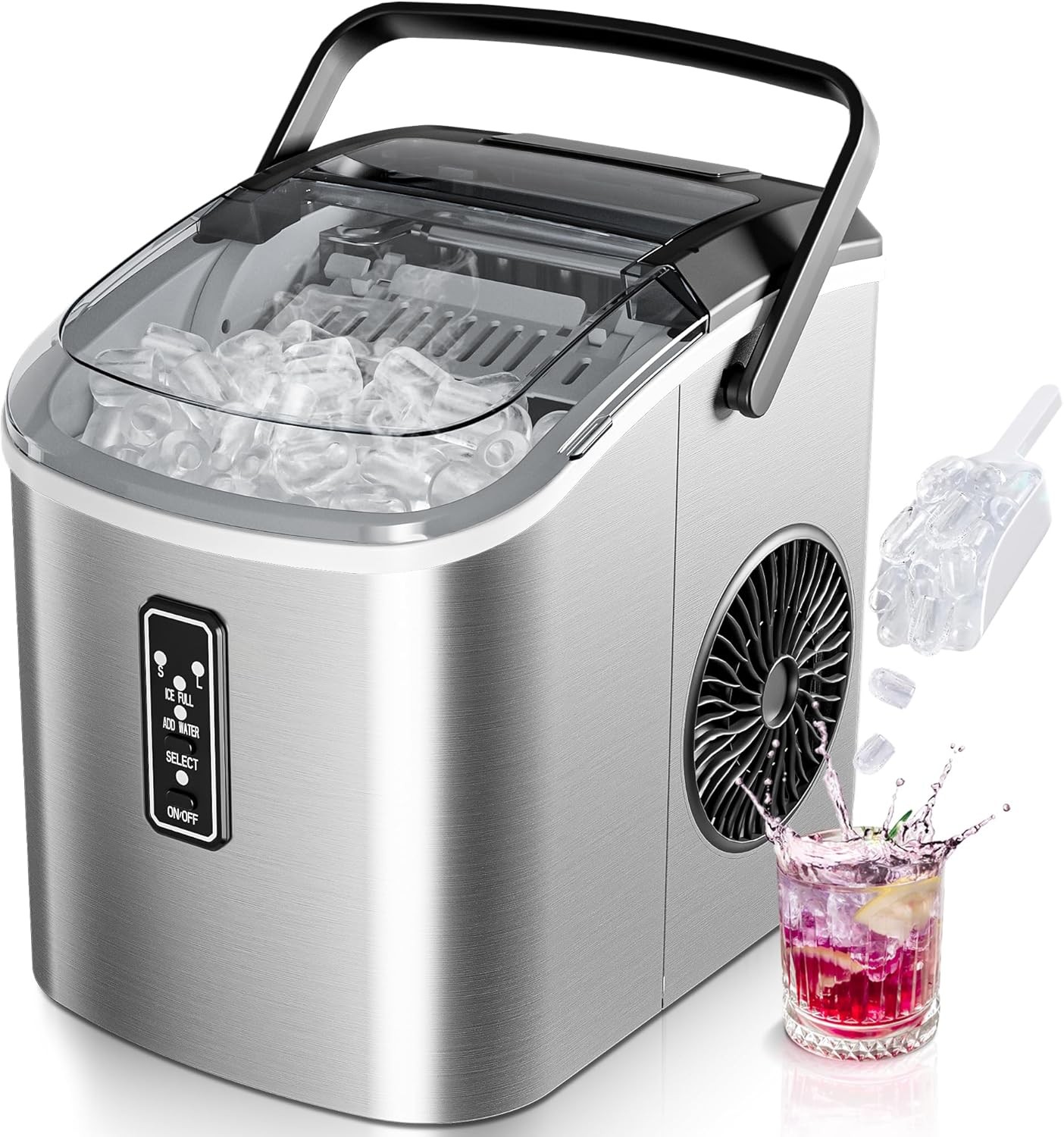 EUHOMY Ice Maker Countertop 9 Cubes Ready in 6 Mins, for Home, Kitchen, Office gallery