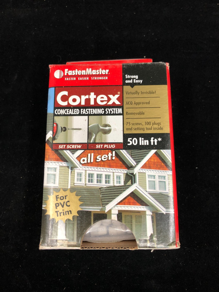Cortex Deck Screws and Plugs w/ setting tool Hidden Fastening System