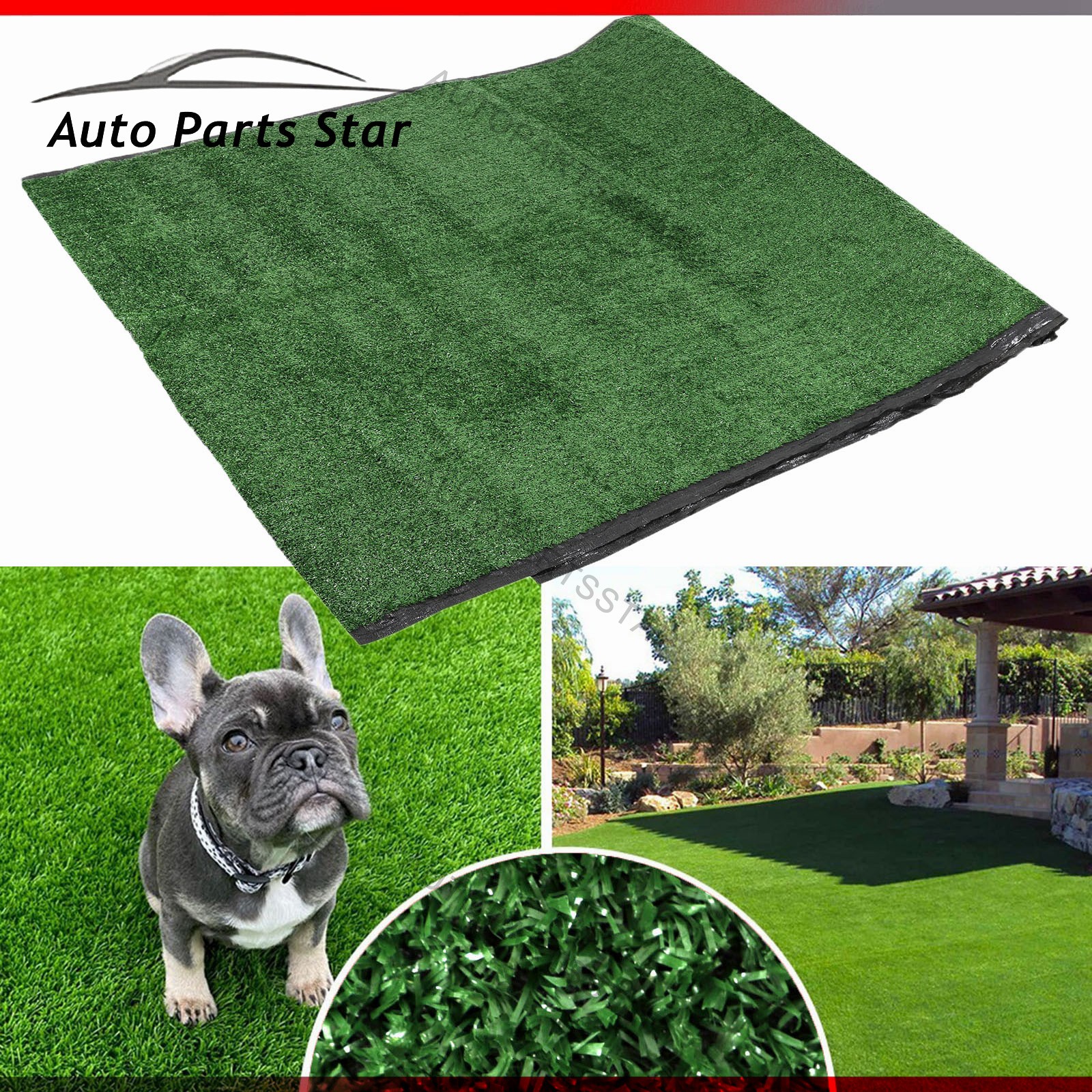 16x6.6 ft Artificial Grass Mat Synthetic Landscape Fake Lawn Pet Dog Turf Garden gallery
