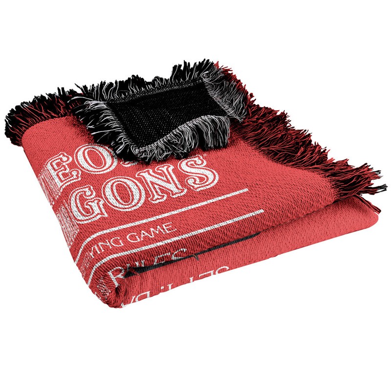 Dungeons & Dragons Blanket, 50"x60" Basic Rules Cover Woven Cotton Blend Throw gallery