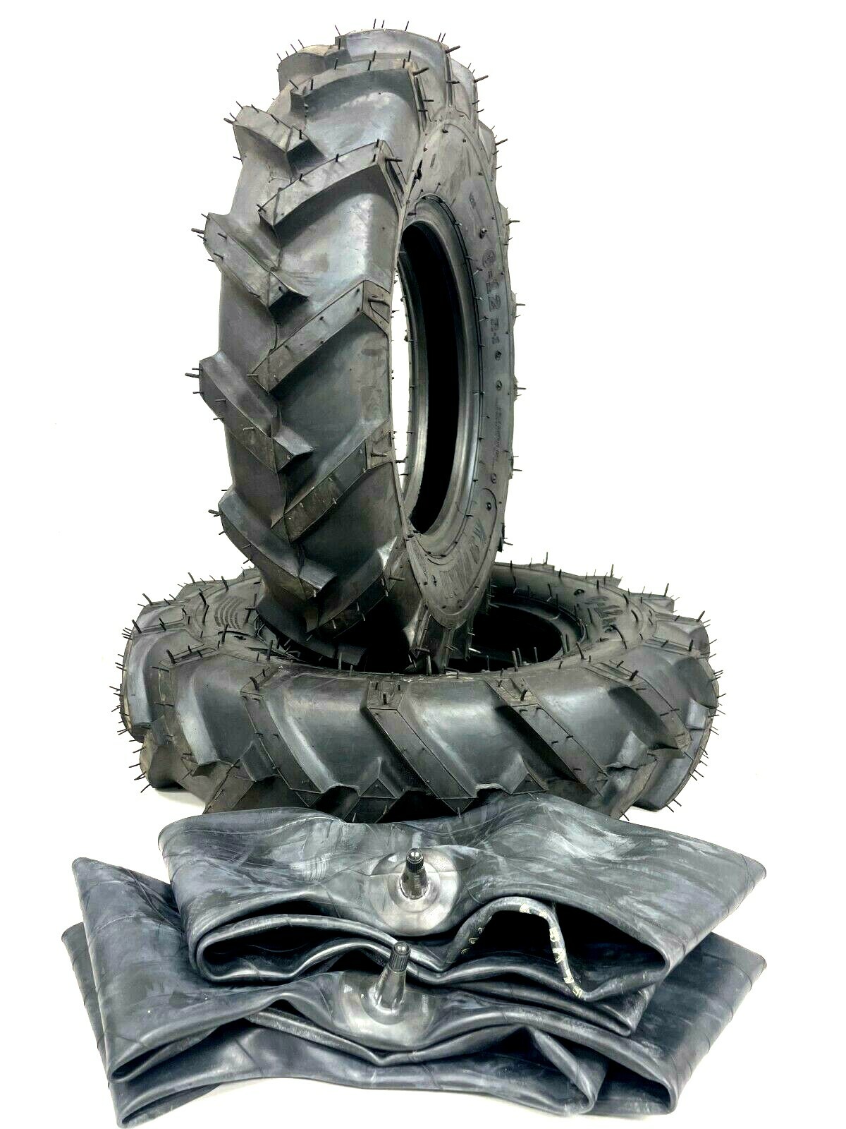 Two 6-12 6x12 R 1 Bar Lug WTubes Tractor Climb Tires Heavy Duty Grip Mud gallery