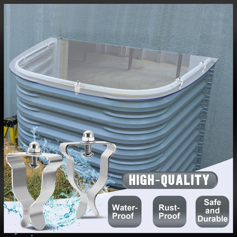 Complete Spring Clip Window Well Cover Kit - Heavy Duty & Easy Installation gallery