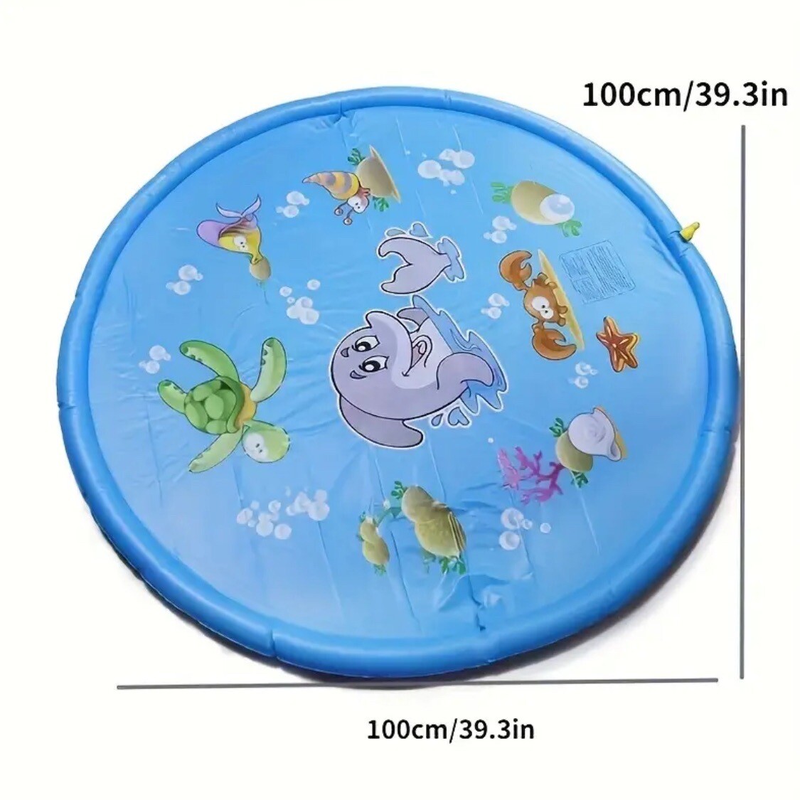 Water Inflatable Spray Pad Summer Kids Spray Mat Lawn Games Splash Fountain 40” gallery
