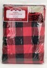 Holiday Time Buffalo Plaid Red & Black 70” Round Vinyl Christmas Winter gallery