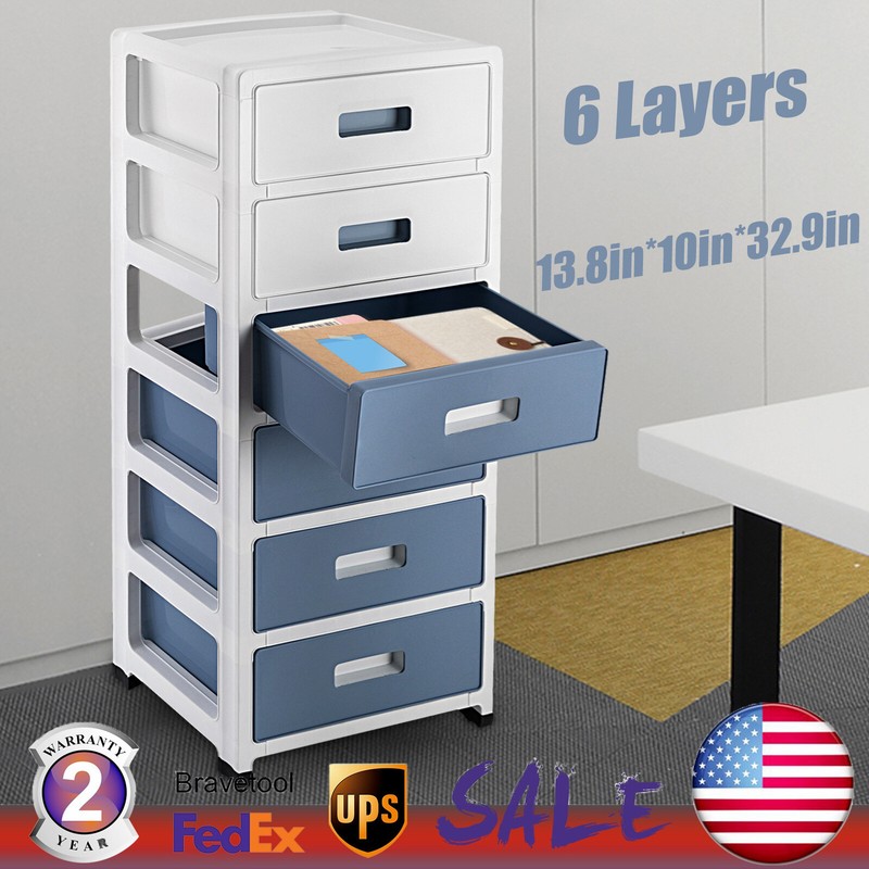 White Drawer Cabinet Plastic with Rollers Rolling Container with Drawers Trolley gallery