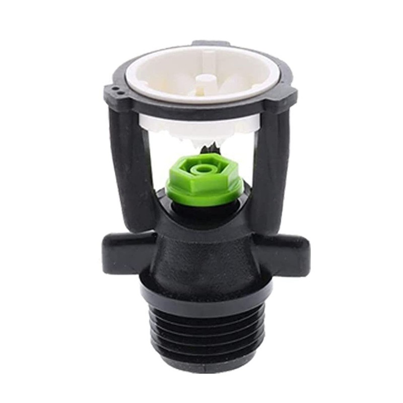 YSBS Micro Drip Irrigation, 1/2" External Thread Rotating Sprinklers Black gallery