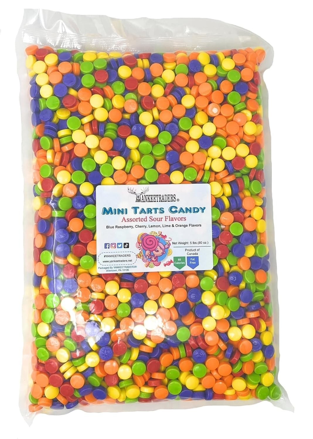 Assorted Flavor Sour Mini Tarts Candy 5lbs ~ YANKEETRADERS® ~ FREE SHIPPING gallery