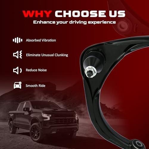 Front Upper Control Arm and Ball Joint Assembly Compatible with 2011-2018 Ram gallery