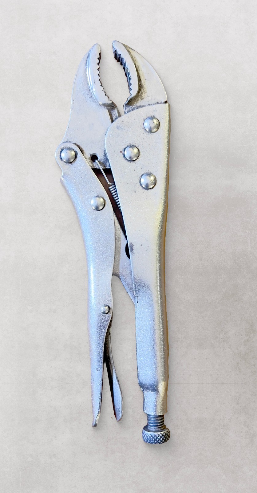 Steel 9" Curved Jaw Locking Pliers, opens to 1-7/8 inches gallery