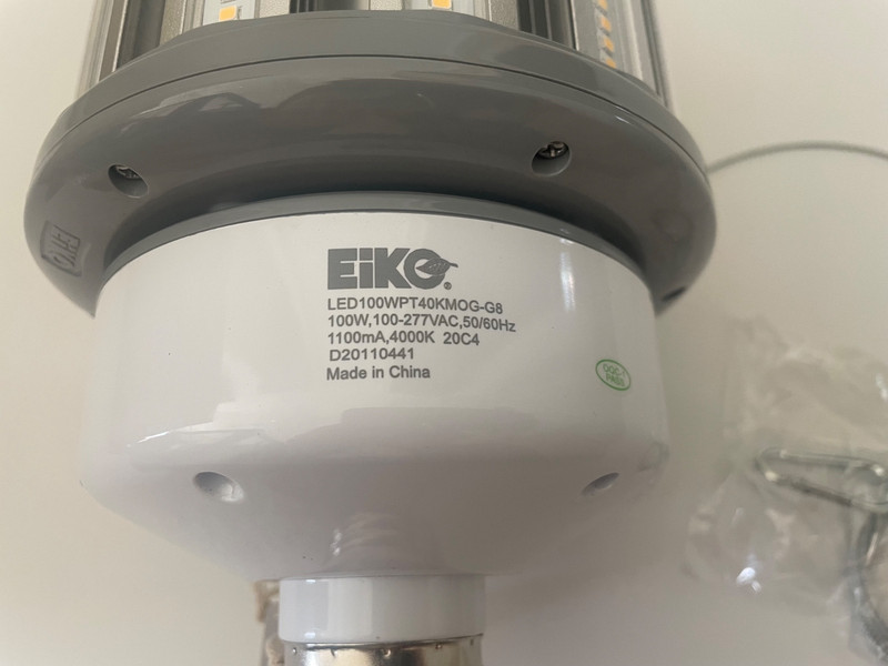 EiKO HID Replacement Lamp Corncob 100-277V 100W Replace 400W EX39 50K 4000K 13K gallery