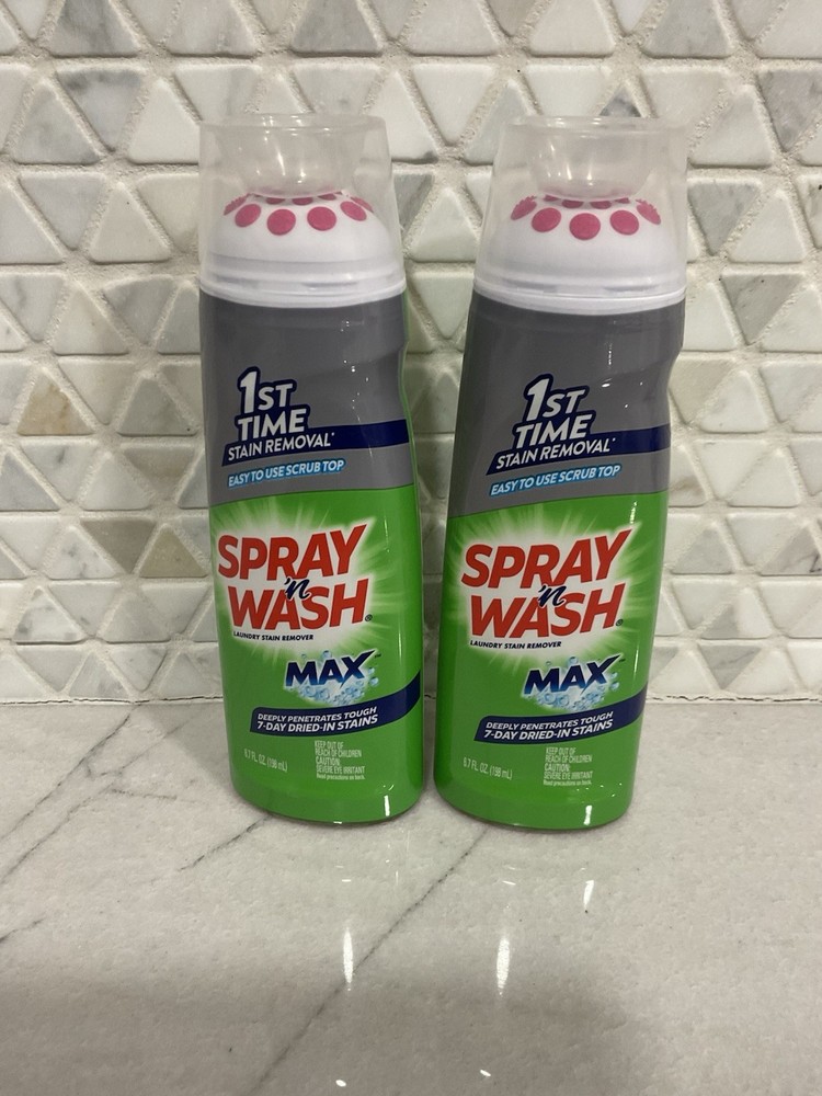 2 Pack - Spray n Wash Max Laundry Remover Gel Stick Easy To Use Scrub Top
