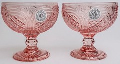 Fitz & Floyd Trestle Collection Footed Glassware-available in Multiple Colors