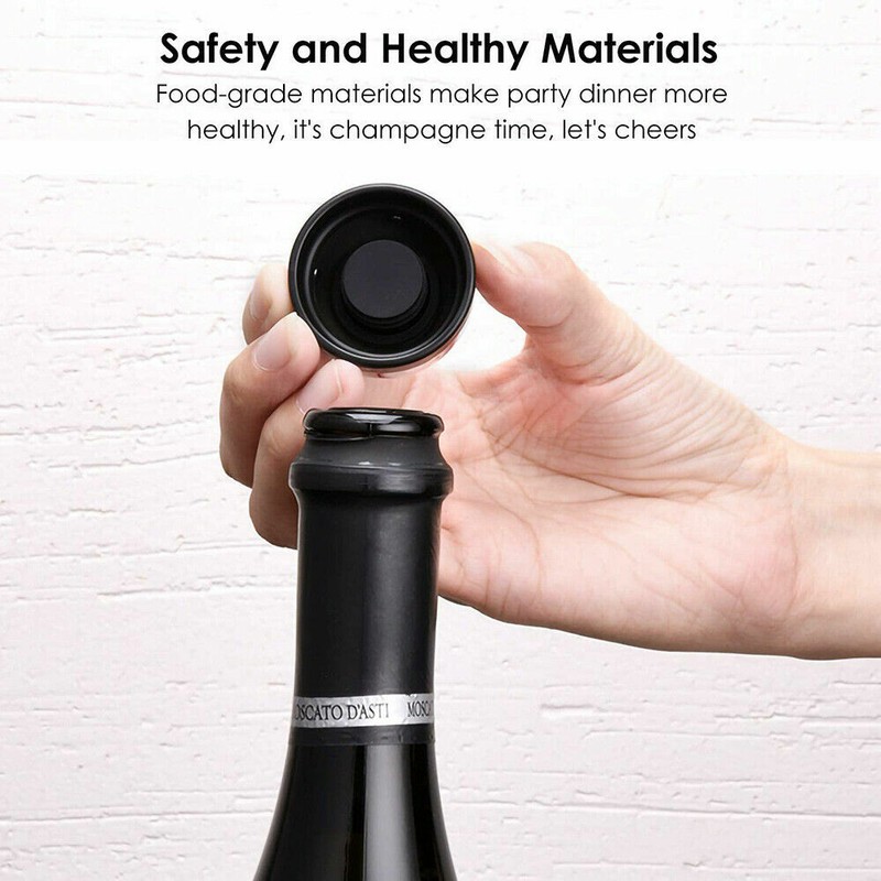 2PACK Wine Keep Fresh Bottle Stoppers Reusable Wine Champagne Stoppers Best Gift gallery