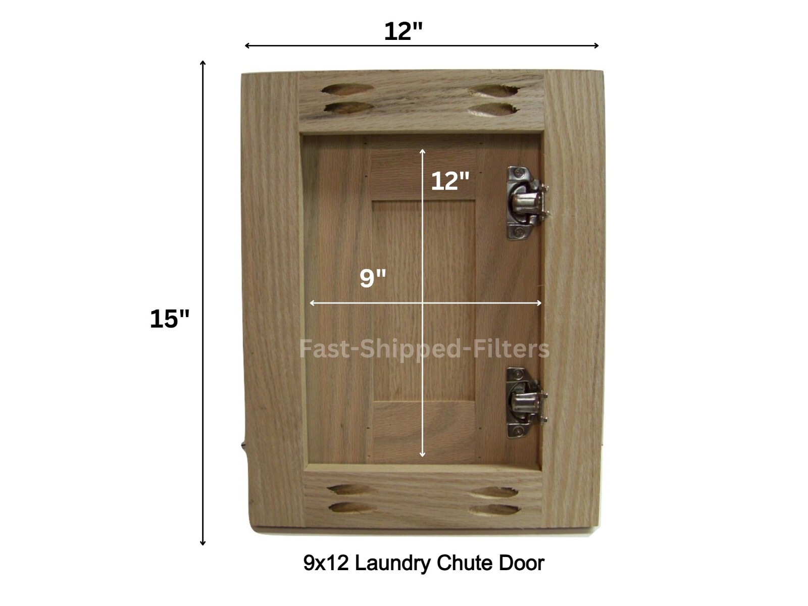 Fast-Shipped-Filters 9x12 Laundry Clothes Chute Oak Door Plumbing access gallery