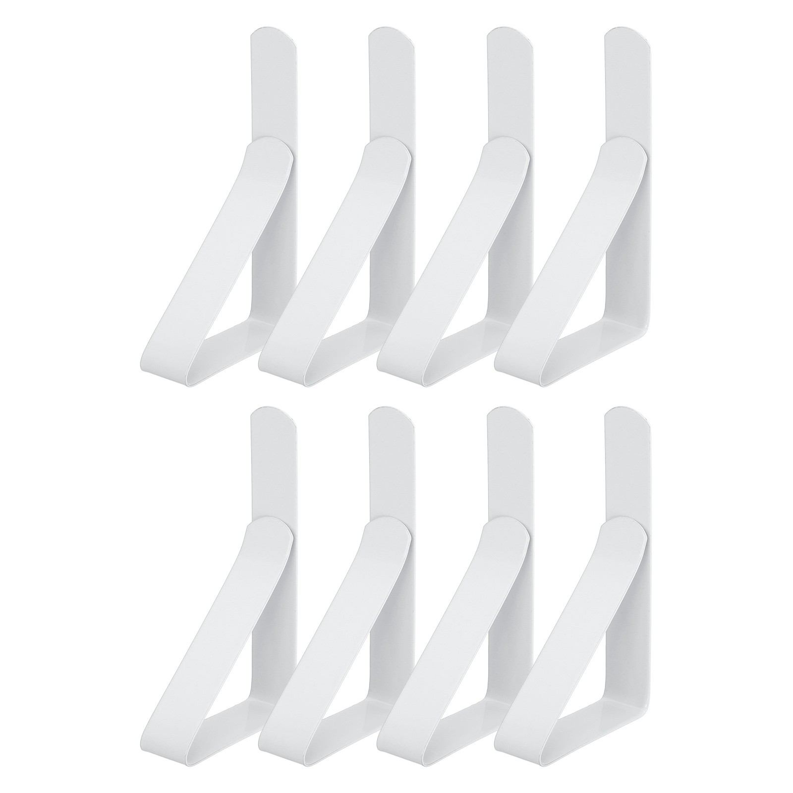 8 Pack Tablecloth Clips, 2.95" x 1.77" Table Cloth Cover Clamps, White gallery
