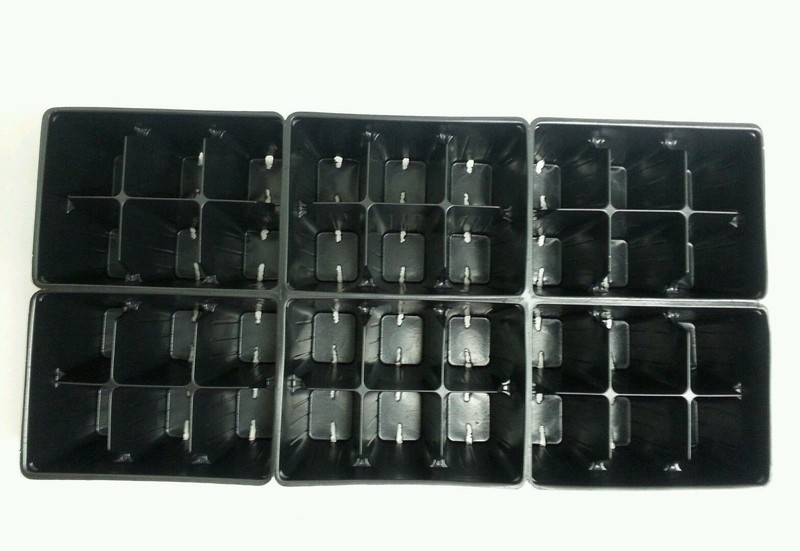 Seed starting trays 360 DEEP EXTRA LARGE CELLS (60 trays of 6 cells each) 0606 gallery
