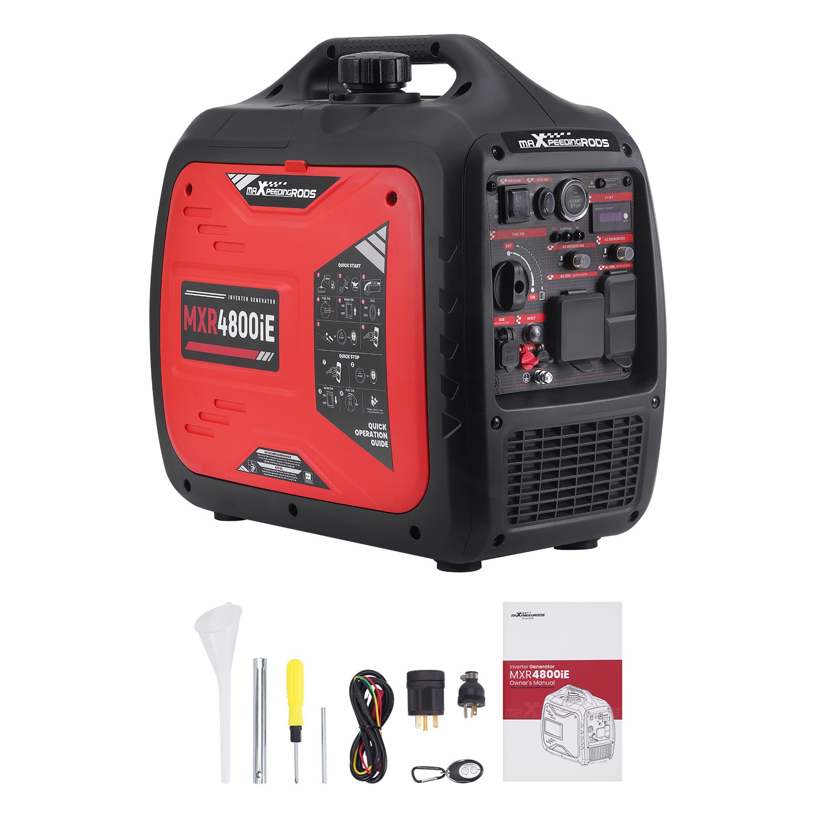 3800W Portable Generator Electric Remote Start Digital Display CO Alert USB gallery