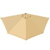 Patio Umbrella replacement Canopy for 10' 5-rib Half Umbrella Sunshade Cover gallery