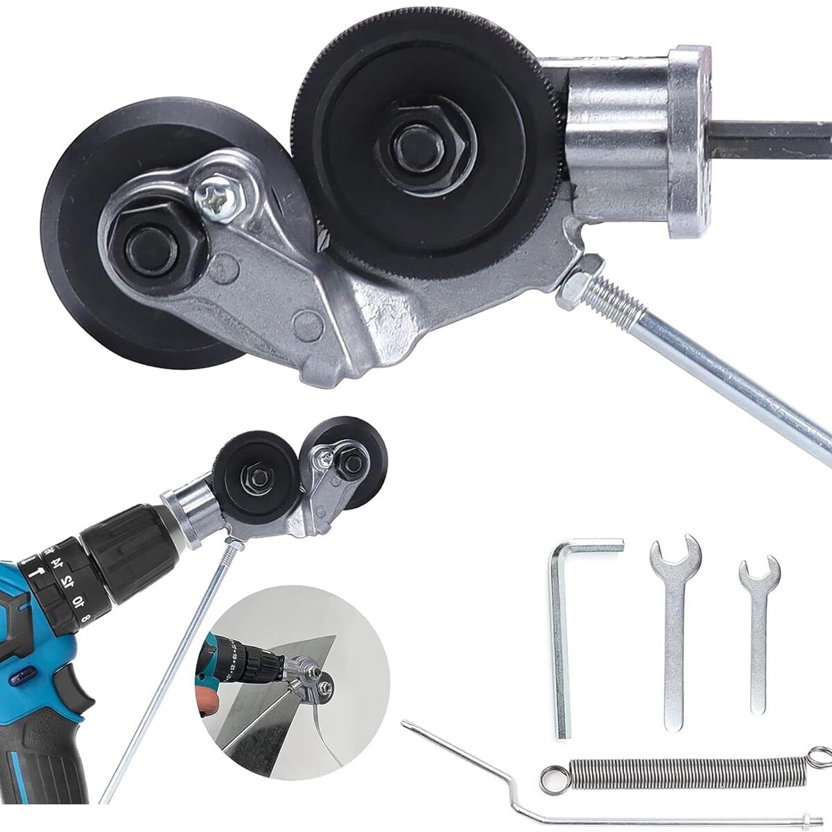 Electric Drill Plate Cutter Sheet Metal Cutter - Shears Attachment Cutter gallery