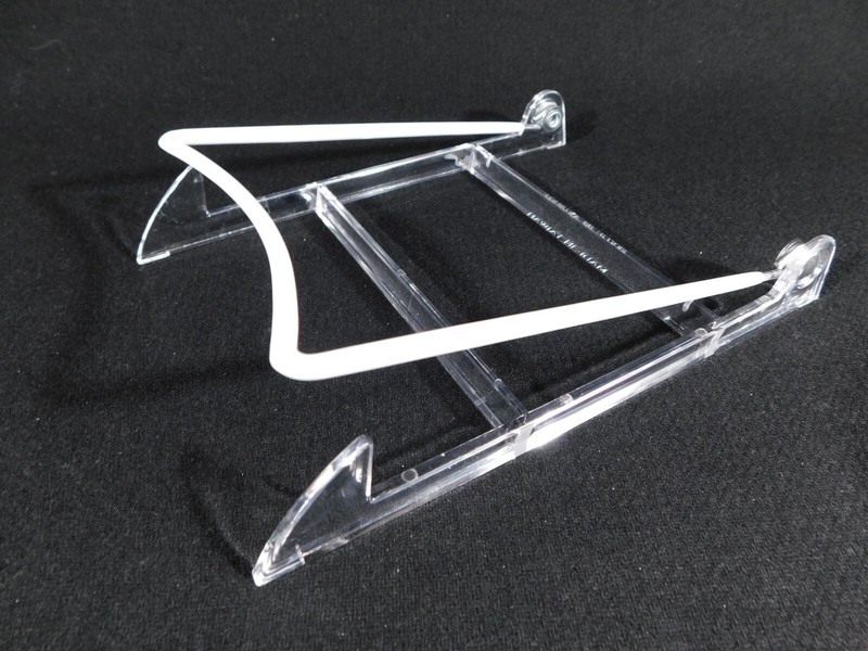 Easel Display Stand Large Size Adjustable Clear Acrylic White Back gallery
