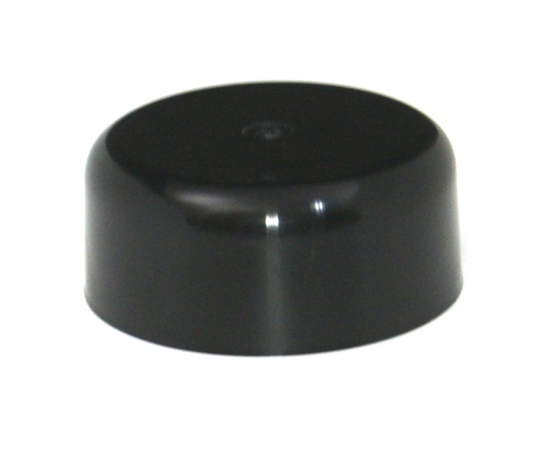 Fence Post Caps Black Plastic Round 3.5" (3 1/2") - Round Log Rail Post Caps gallery