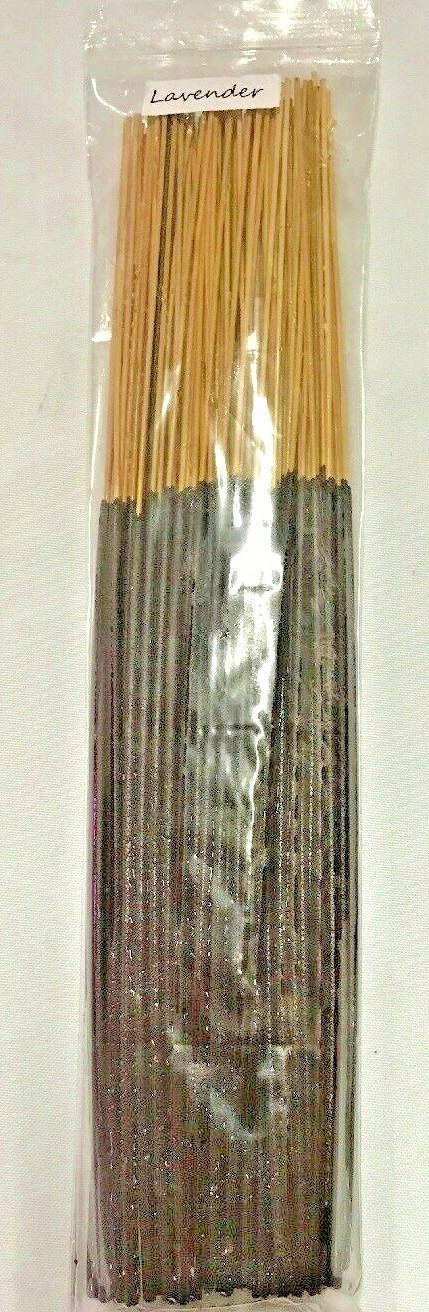 Pack 100 Freshly Hand-dipped 11” Incense Sticks with burn-time about 90 minutes gallery