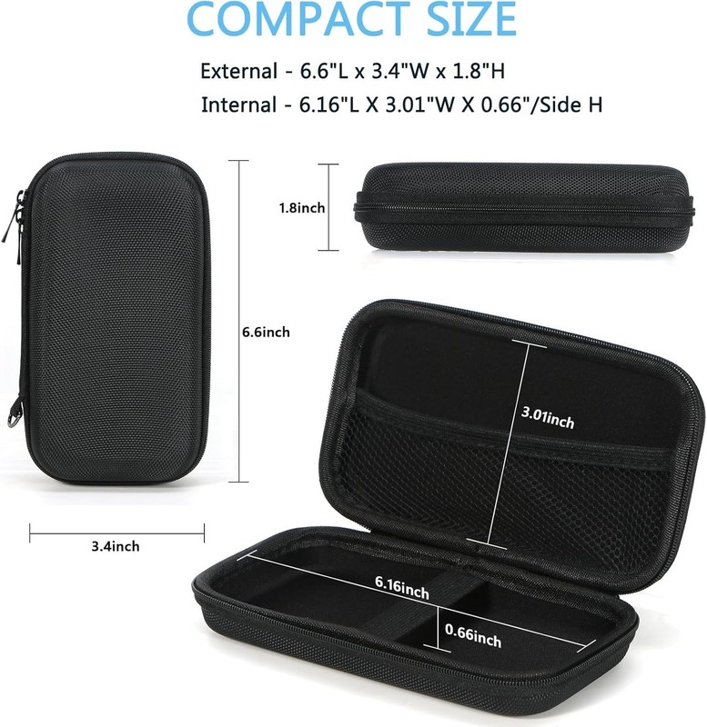 EVA Hard Shell Portable Case - 6.6” Universal Storage for Tech & Accessories gallery