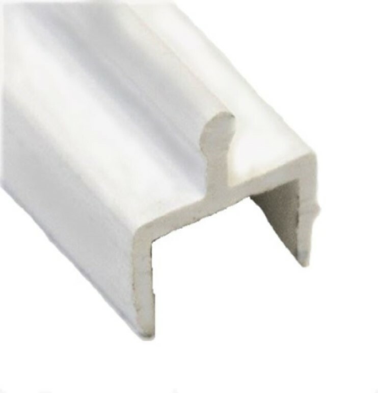 Sliding Screen Door Track 72" White Vinyl gallery